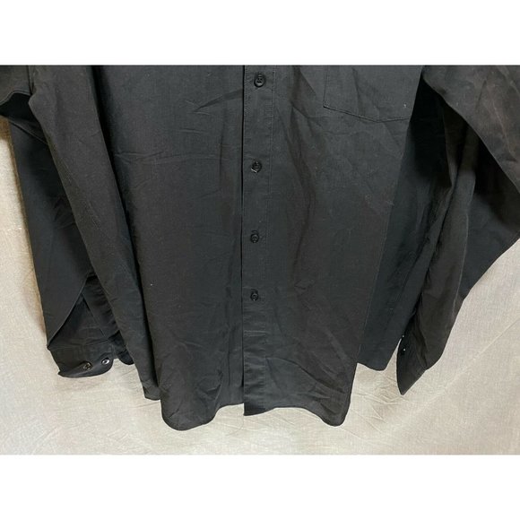 Salvatore Caruso Button Up Shirt Adult L 16 1/2 34-35 Black Long Sleeve Mens. - Picture 3 of 8